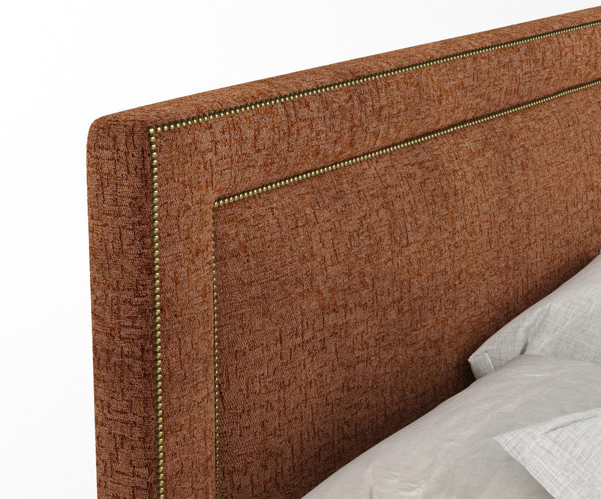 BOXSPRINGBETT Luxora Kupferfarbe 200/200 cm - Schwarz/Kupferfarben, Holz/Holzwerkstoff (200/200cm) - Maison de Reve