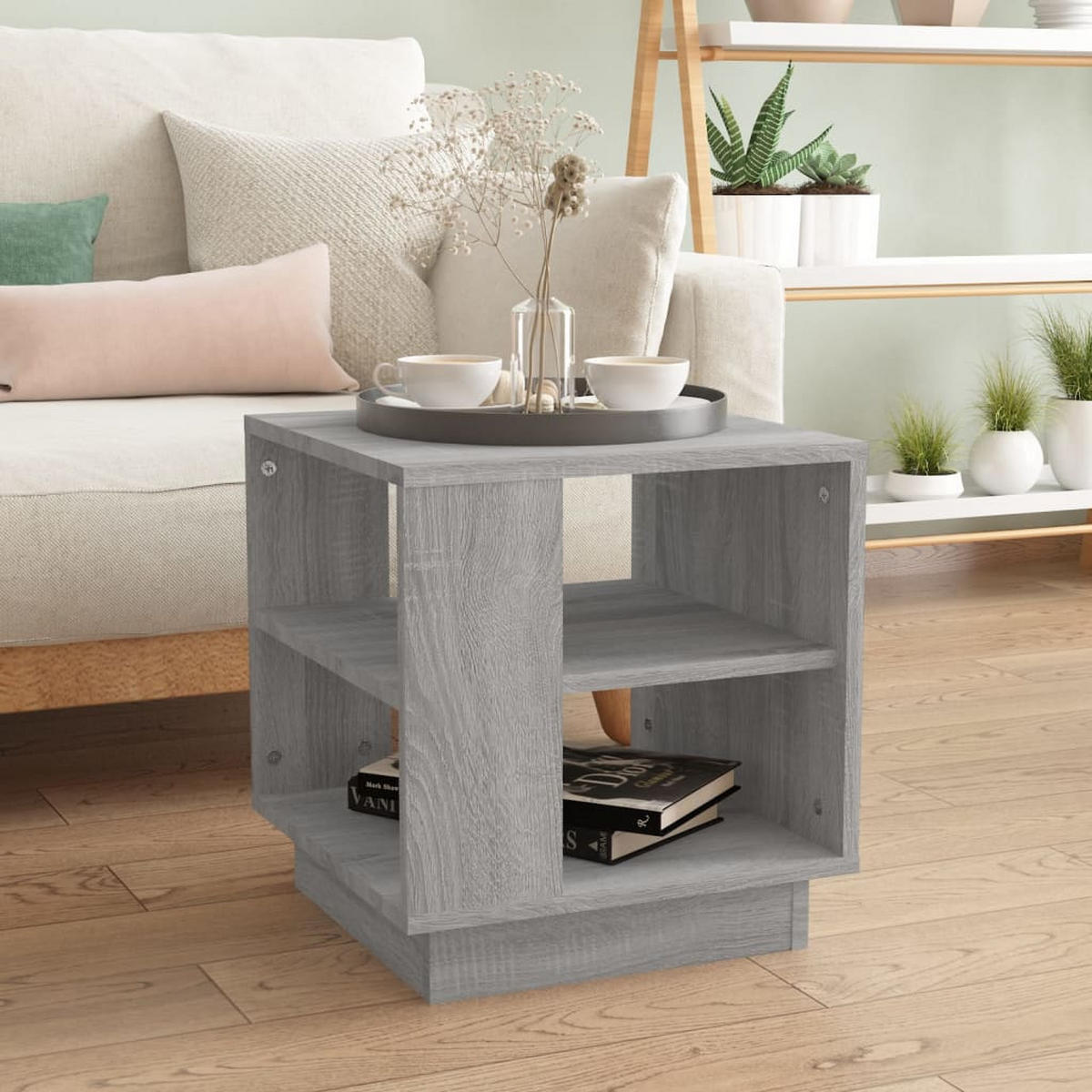 COUCHTISCH Grau Sonoma 40x40x43 cm Holzwerkstoff - Grau, Holzwerkstoff (40/40/43cm) - furnicato