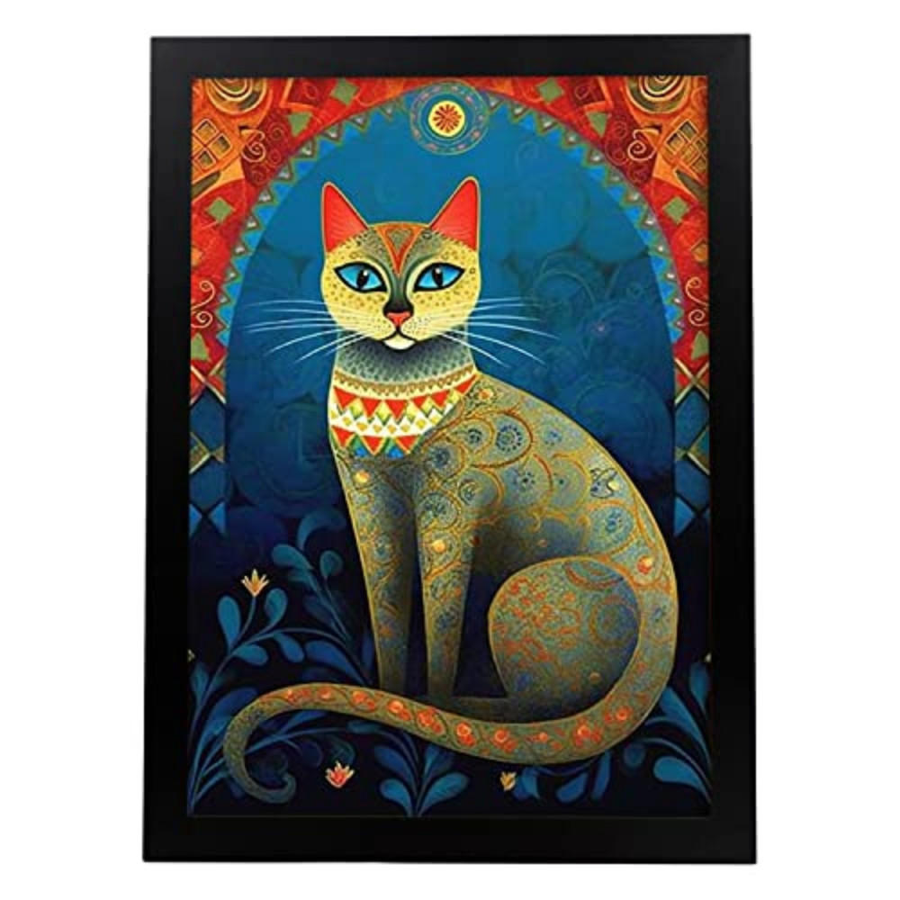 POSTER Tarot Rosina Wachtmeister A3 Schwarzer Rahmen - Schwarz, Papier (29.7/5/42cm) - Nacnic