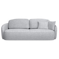 3-SITZER-SOFA Savoy Hellgrau mit Schlaffunktion - Hellgrau/Schwarz, Kunststoff/Textil (254/96/105cm) - Selsey