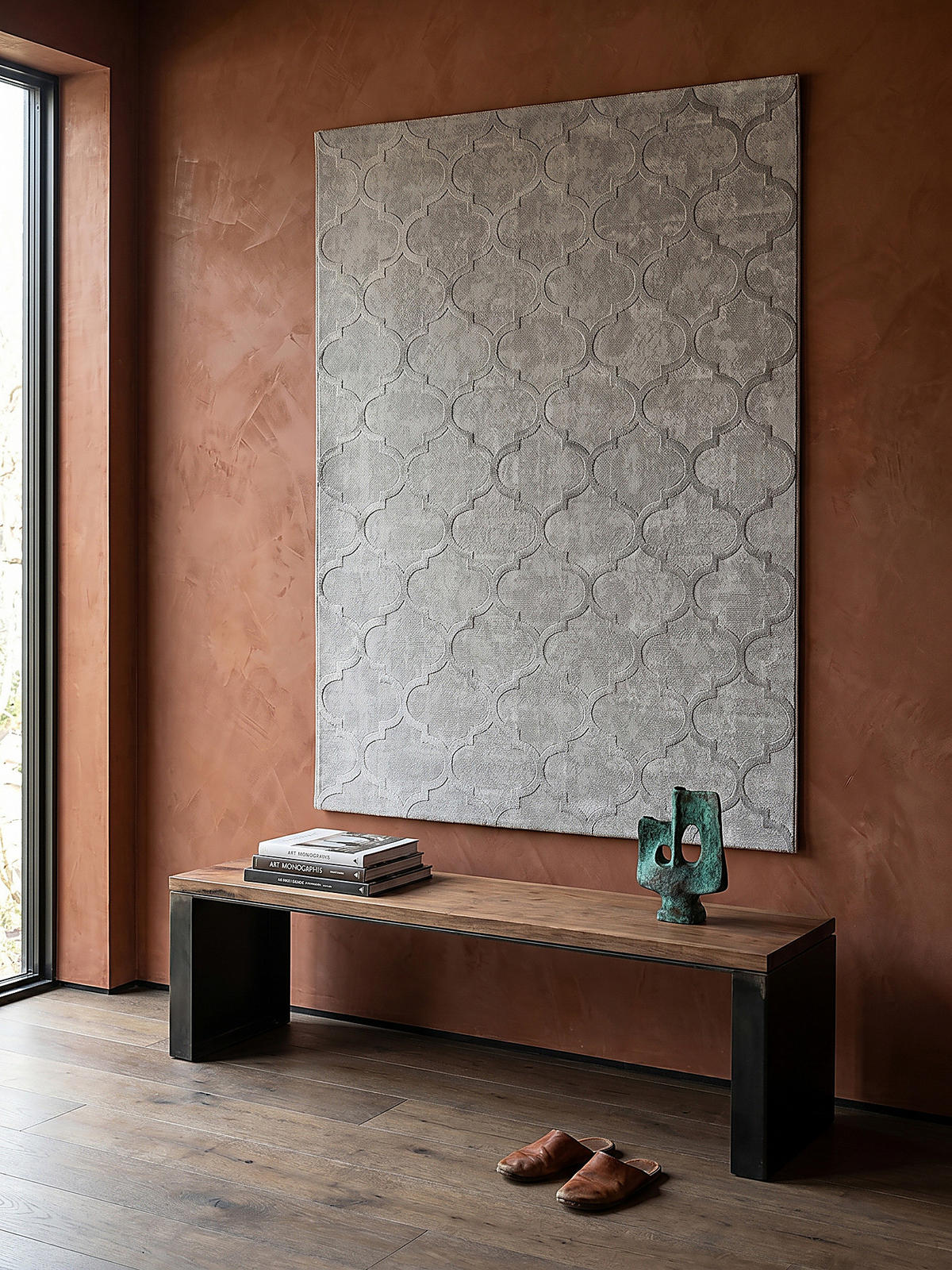 TEPPICHLÄUFER Orientalisch ERESMA Polyester Grau 80 x 300 cm - Grau, Textil (80/300cm) - KADIMA DESIGN