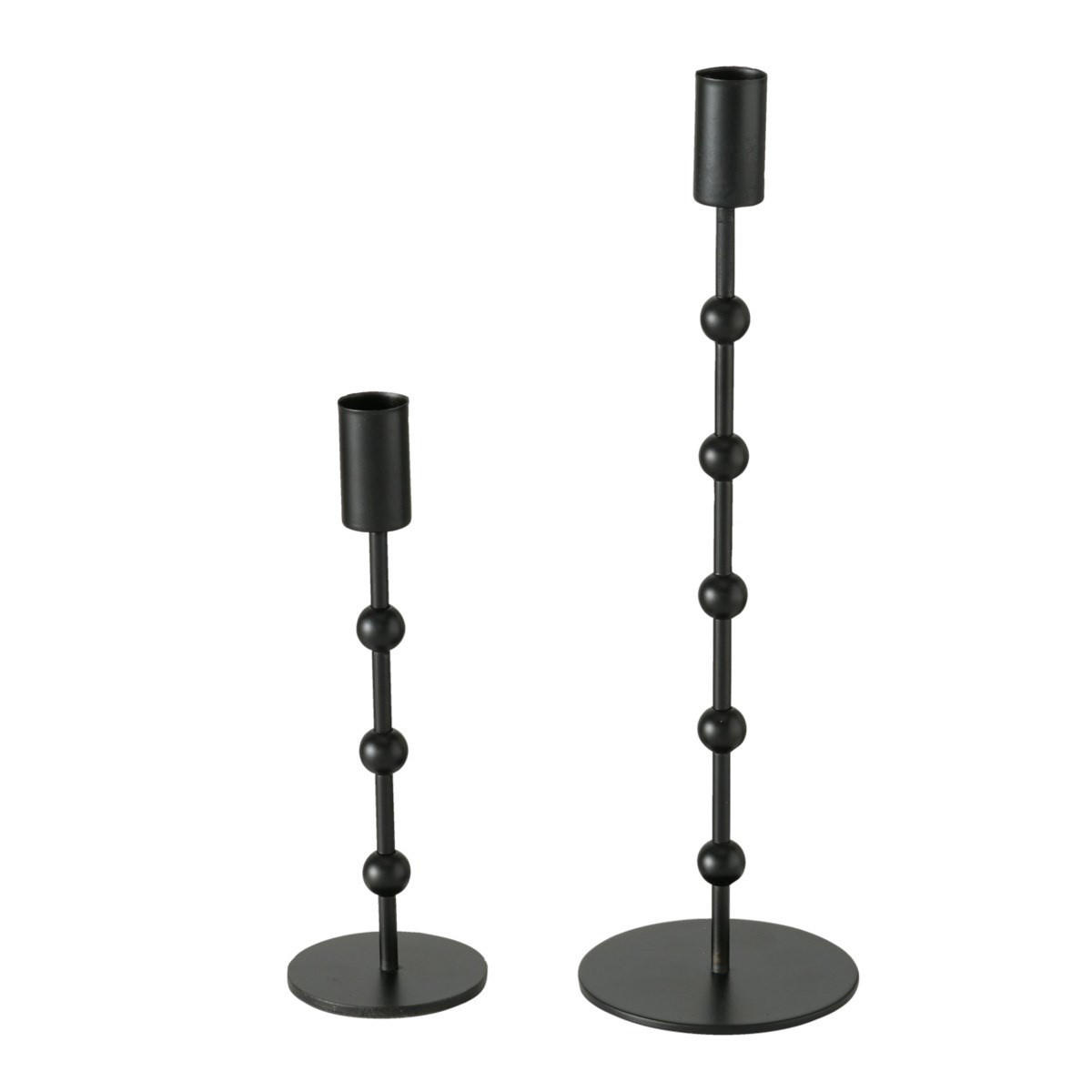 KERZENSTÄNDER aus Metall Kimberly - Schwarz, Metall (9/30/9cm) - Boltze Home