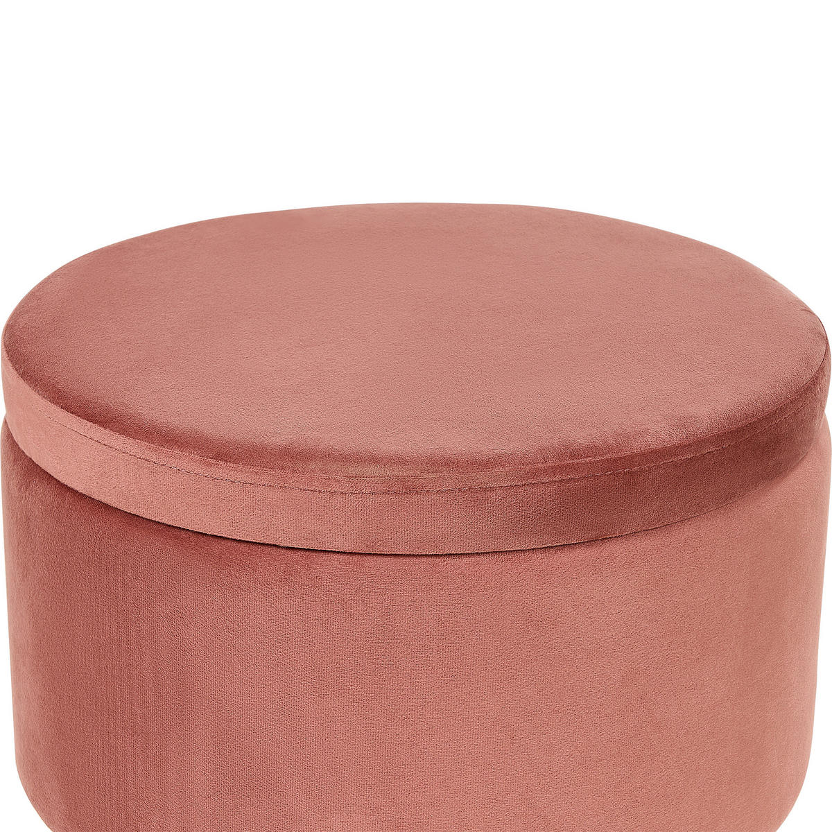 HOCKER Silas 42/42/44 cm - Pink, Textil (42/44/42cm) - Beliani