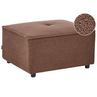 OTTOMANE Bouclé Braun Axebo - Braun, Textil (70/42/70cm) - Beliani