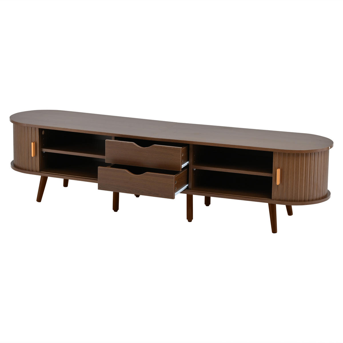 LOWBOARD Modellname Walnussfarben 175/40/42 cm - Walnussfarben, Holz (175/42/40cm) - PANGIVO