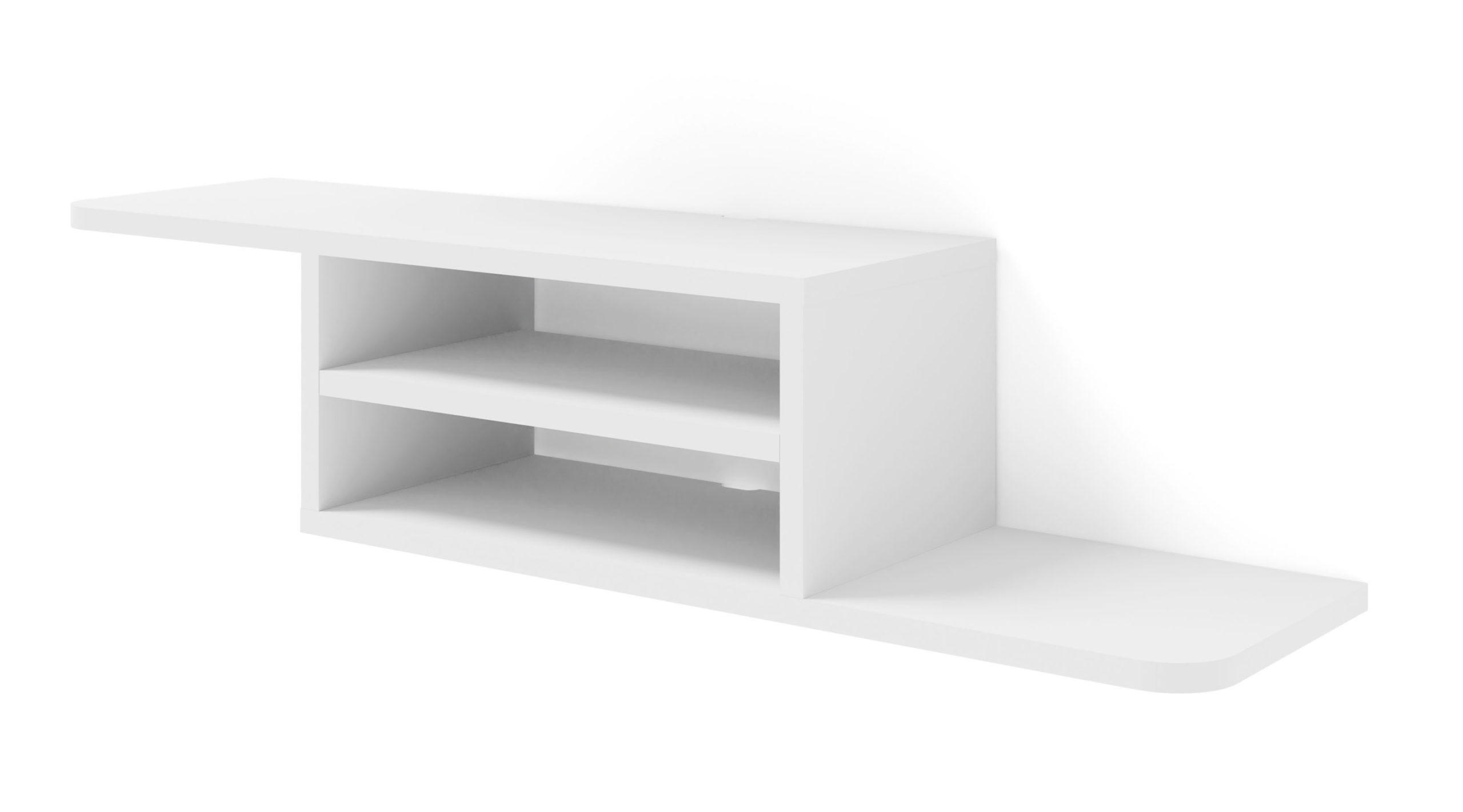 TV LOWBOARD Weiß 90/20/22 - Weiß, Holzwerkstoff (90/20/22cm) - RAUMHIRSCH FURNITURE