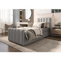 BOXBETT Adelle V Grau 80x200 cm - Grau, Textil (80/200cm) - B&B Home