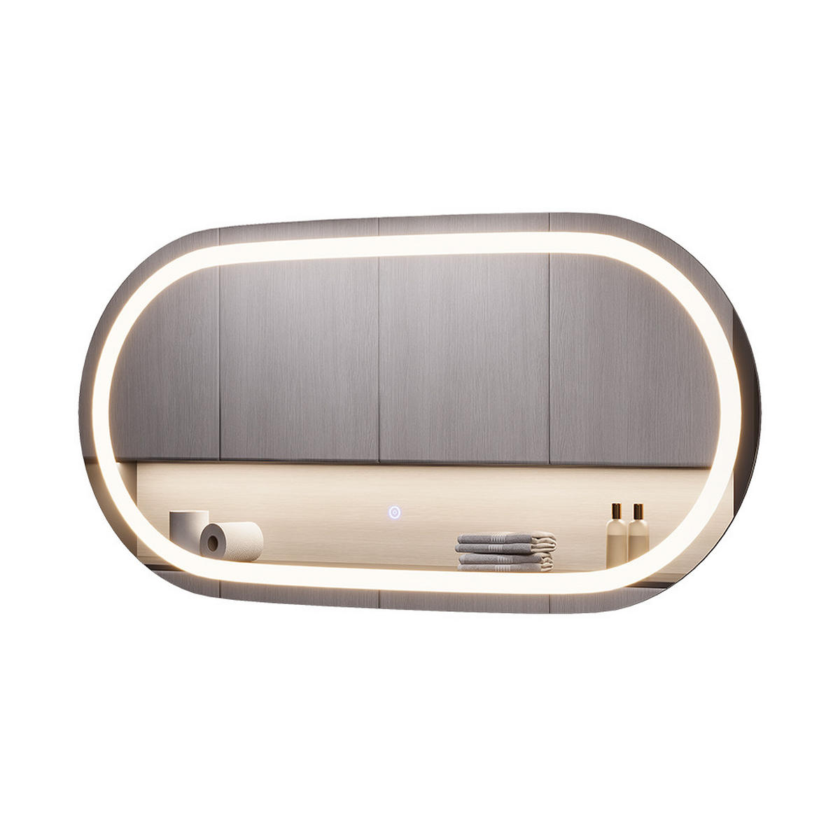 KOUPELNOVÉ ZRCADLO Miral Sklo - čirá, sklo (100/2.8/50cm) - Vicco