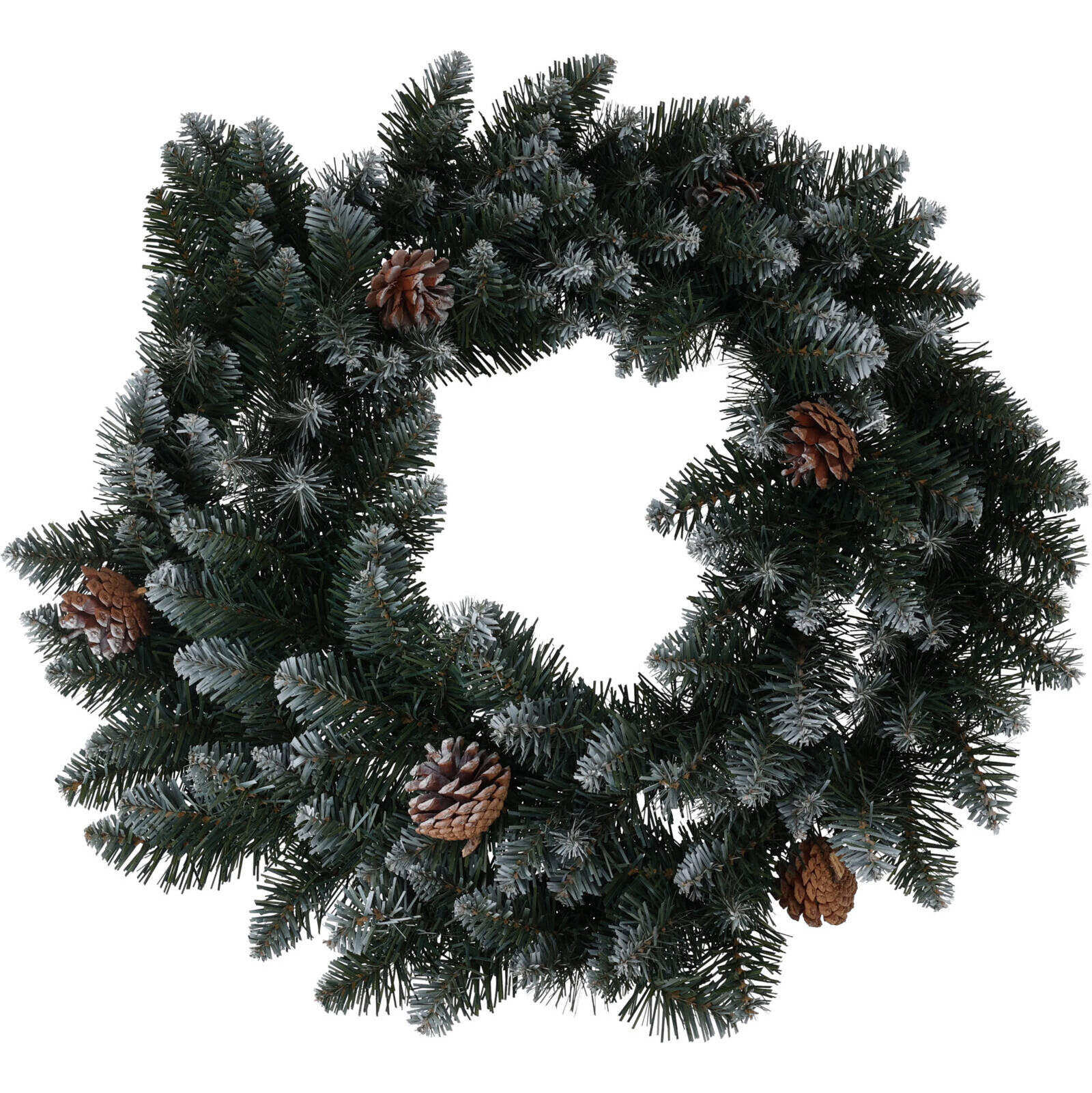 WEIHNACHTSKRANZ Selbstschmücken 60 cm - Grün, Kunststoff (60/10cm) - Home Styling Collection