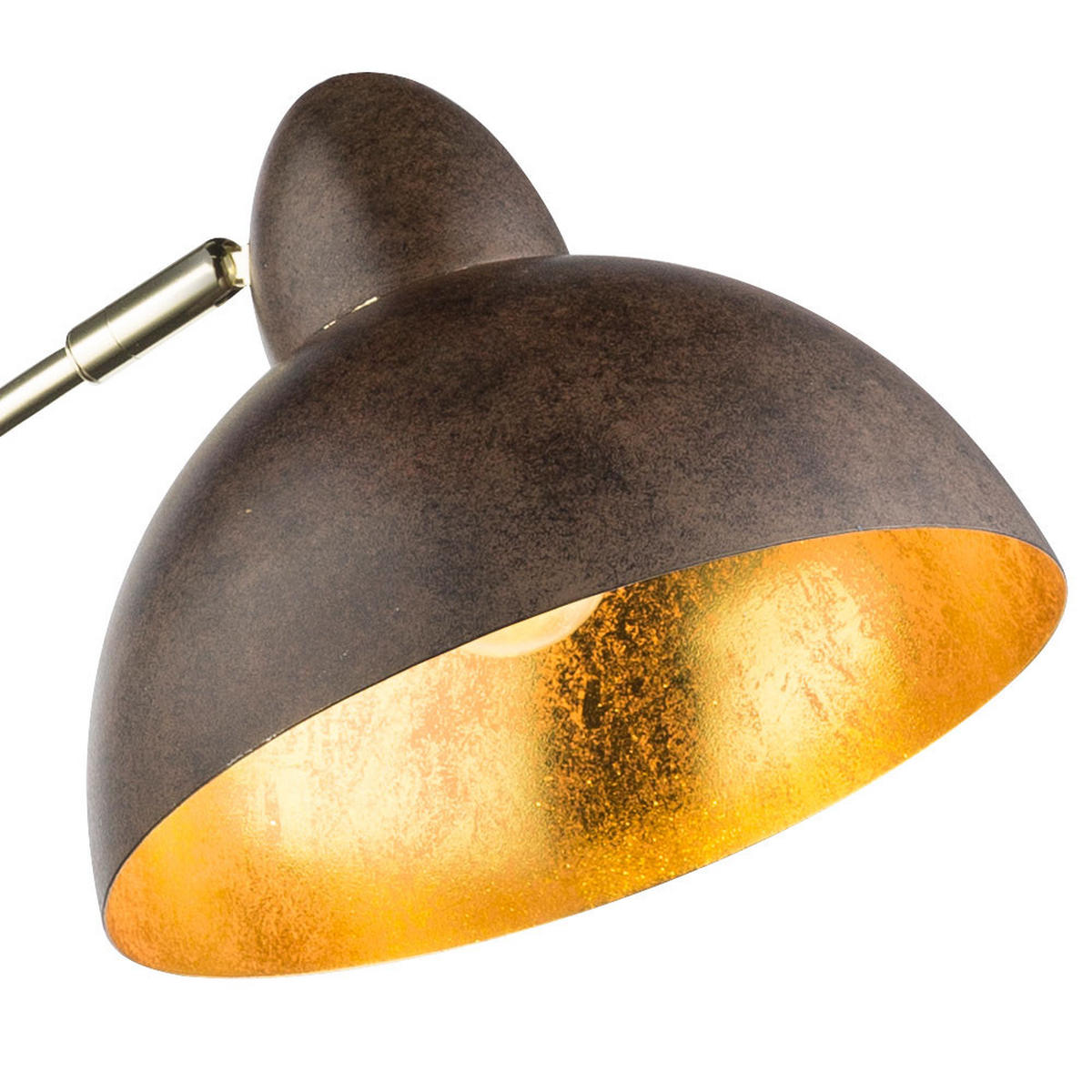 LED STEHLEUCHTE ANITA Rost Braun - Braun, Metall (51/25/155cm) - Globo Lighting