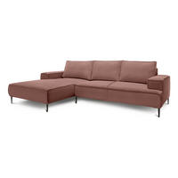 ECKSOFA May Terracotta 275 × 44 × 173 cm - Terracotta, Textil (275/44/173cm) - Pillovely