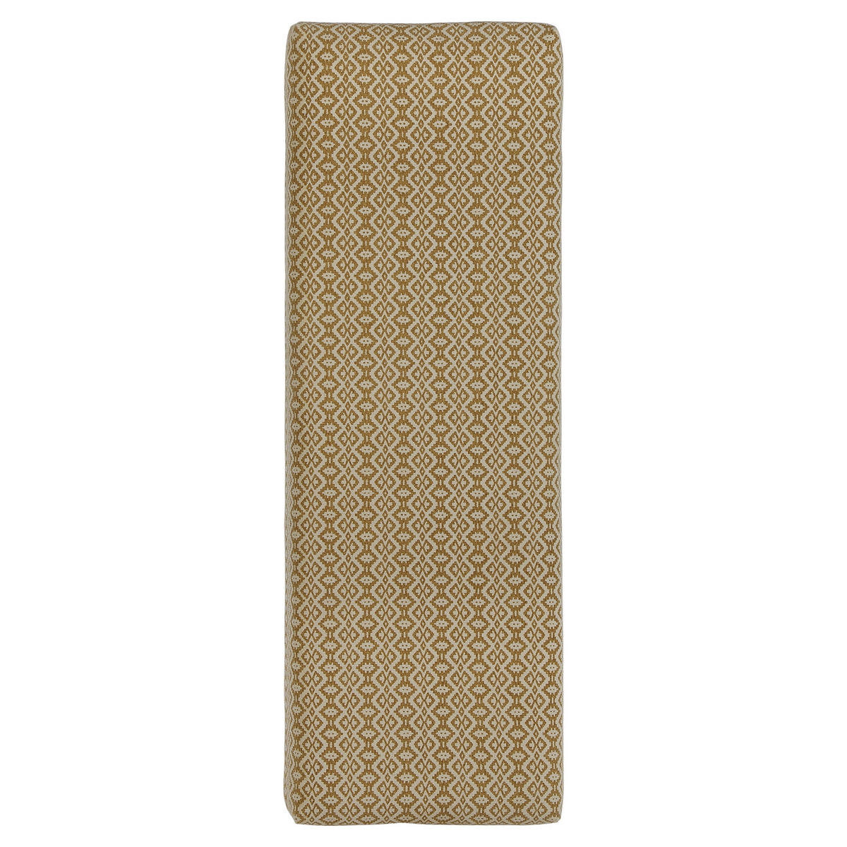 SITZBANK Palma 120x48x40 cm gepolstert mit Stoffbezug Weiß-Gold Holzbeine - Goldfarben, Holz (40/48/120cm) - WOMO-DESIGN