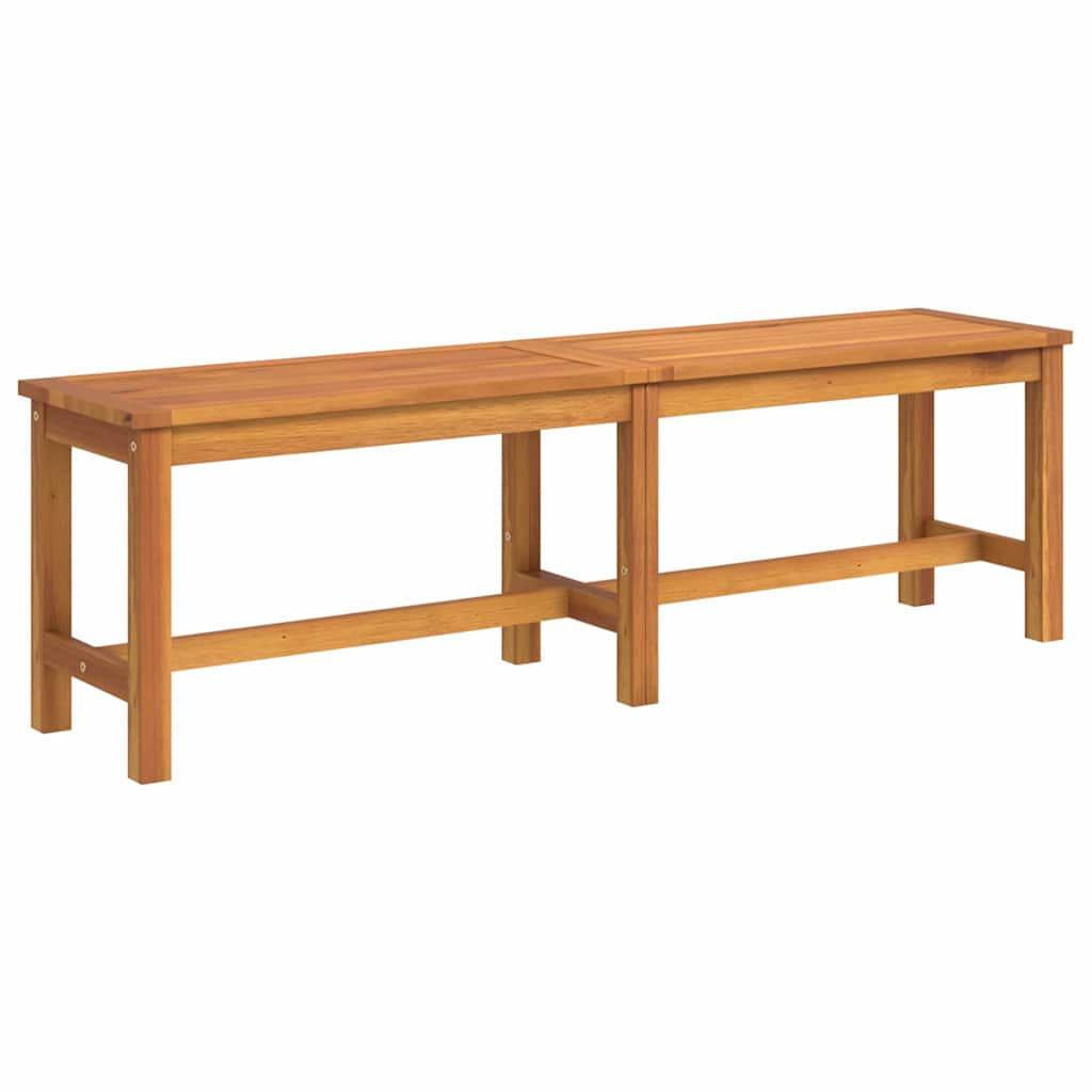 GARTENBANK 150/35/45 Cm Massivholz Akazie - Braun, Holz (35/45/150cm) - vidaXL
