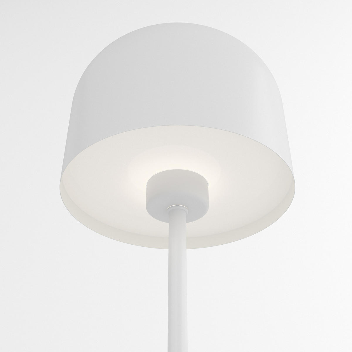 AKKU-TISCHLEUCHTE - Eisen / Kunststoff - Dimmbar - Weiß, Metall (13/13/25cm) - home24