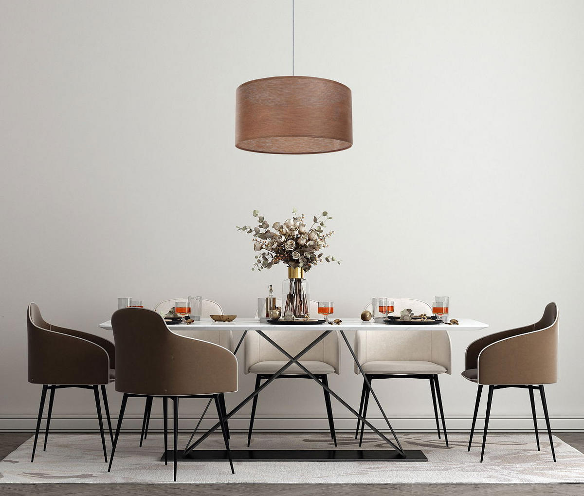 HÄNGELEUCHTE Braun 60/30 cm - Braun, Kunststoff (60/1/30cm) - ONZENO