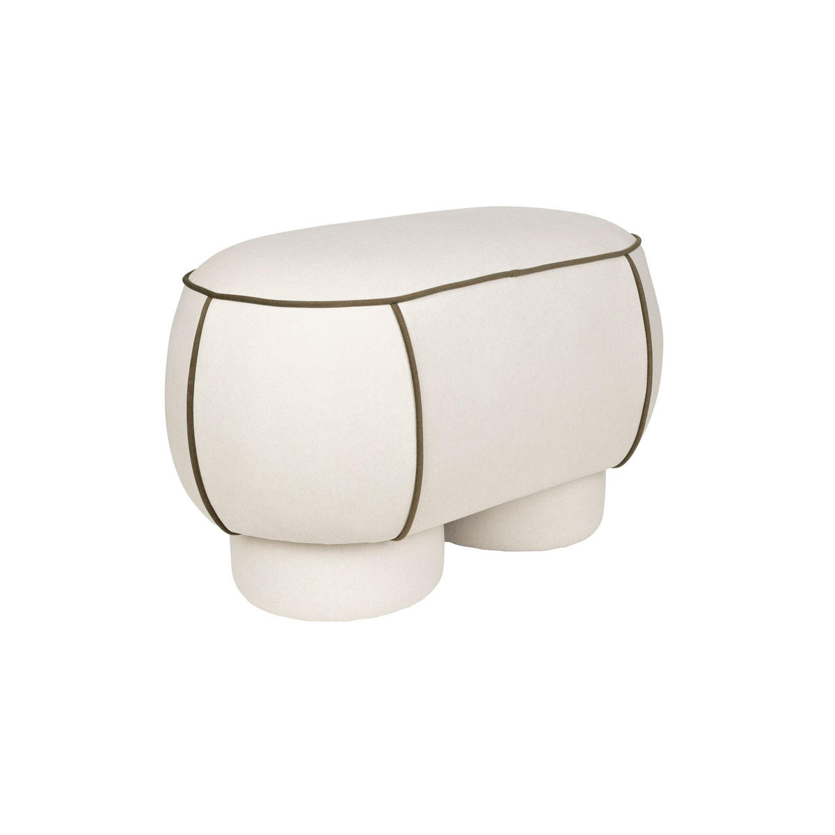 SITZBANK Marina Hocker M Weiß - Weiß, Kunststoff (77.5/49/45.5cm) - Housecraft Living