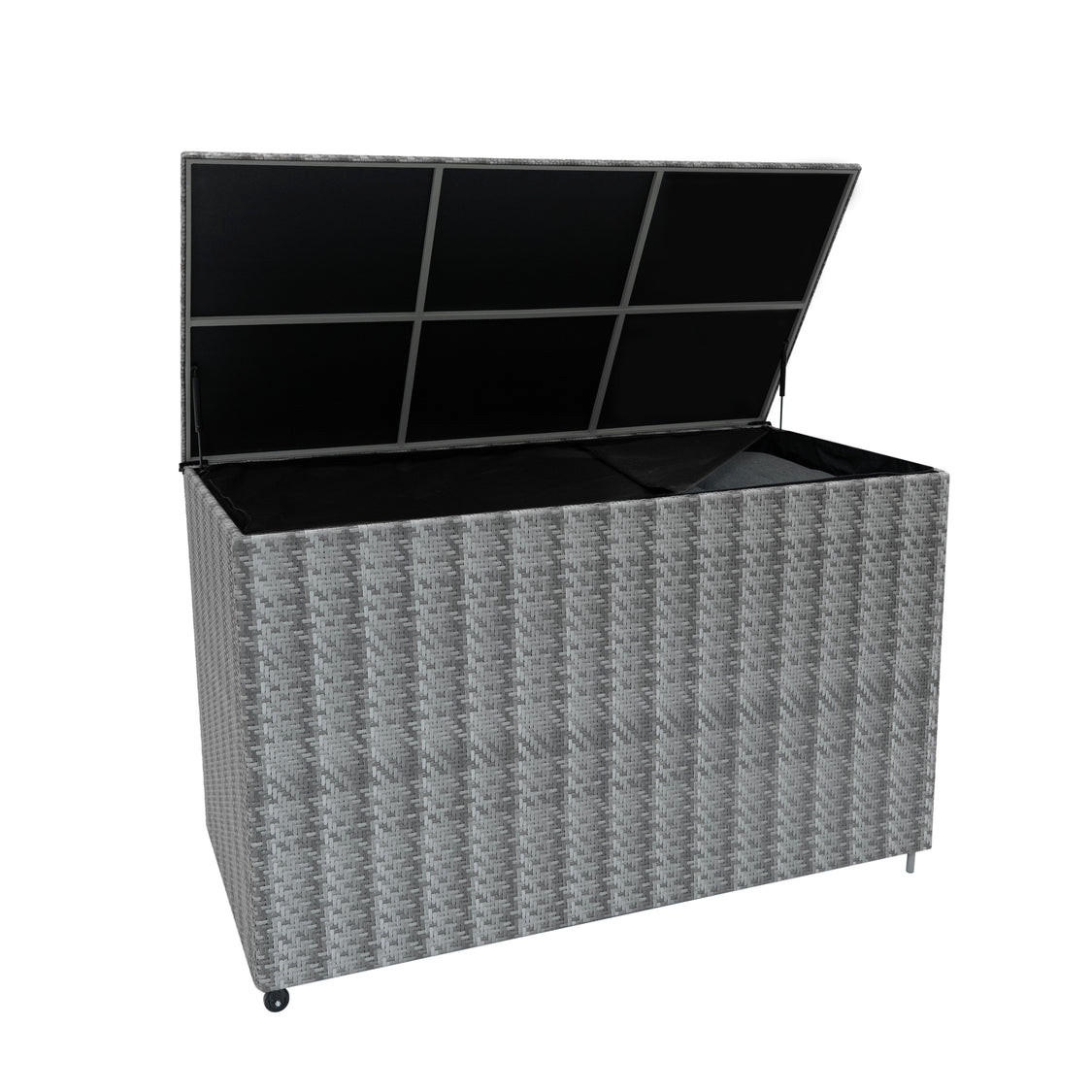 KISSENBOX Marielle Rattan 996L - Grau - Grau, Kunststoff (155/98/80cm) - Jardi