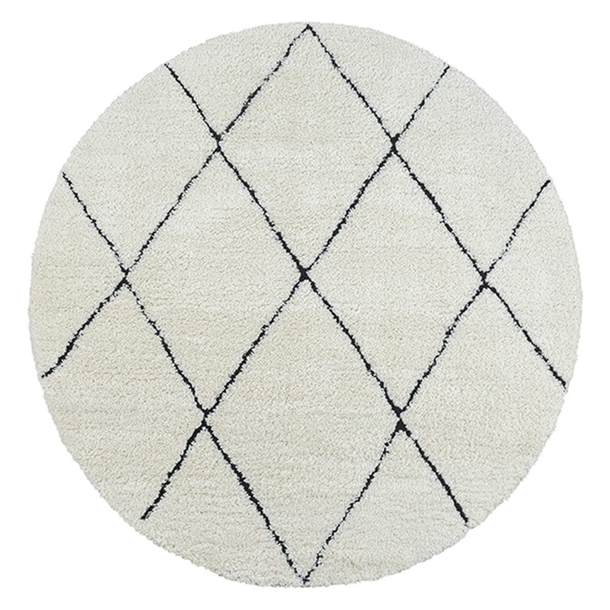 HOCHFLORTEPPICH Berber ATRIO Polypropylen Creme-Schwarz 160 x 230 cm - Multicolor, Textil (160/230cm) - KADIMA DESIGN