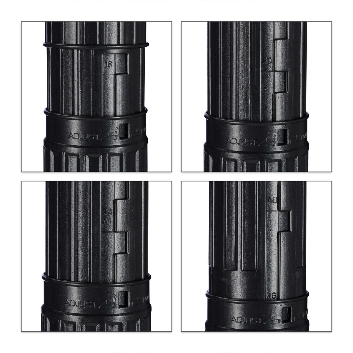 POSTERROLLE - Schwarz, Kunststoff (9/100/9cm) - Relaxdays