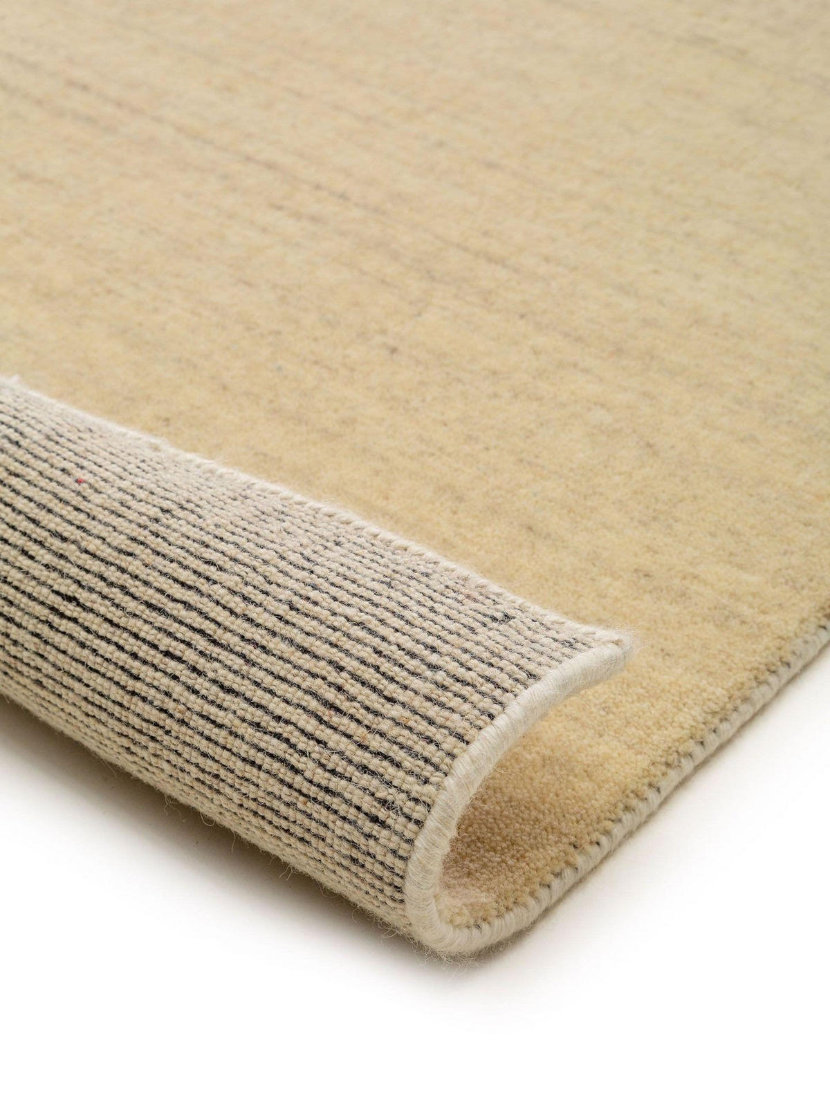 TEPPICH Wollteppich Jamal Beige - Beige, Textil (80/1cm) - KUNSTLOFT