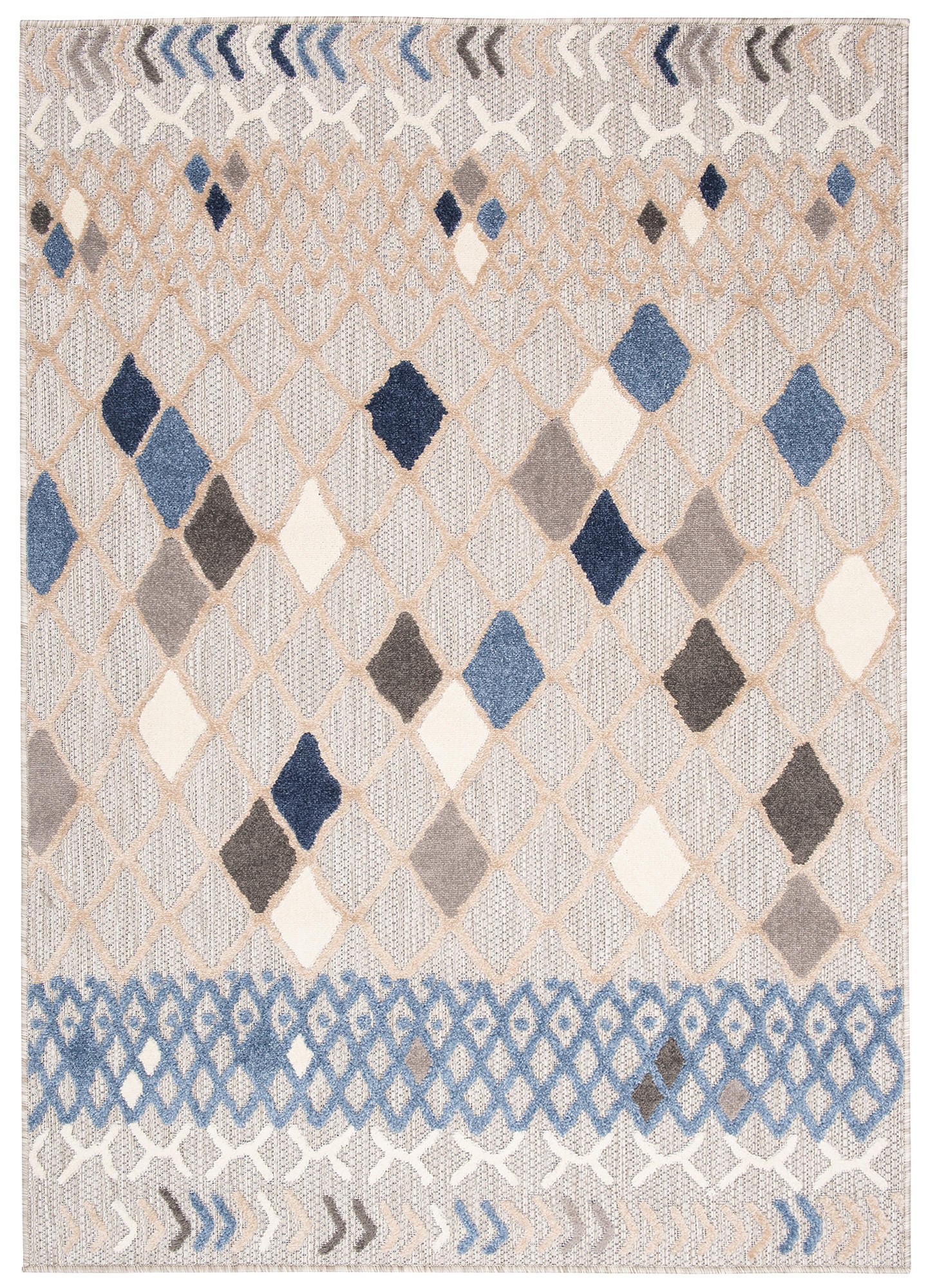 TEPPICH PATIO Grau 160/220 cm - Grau, Kunststoff (160/220cm) - Tapiso