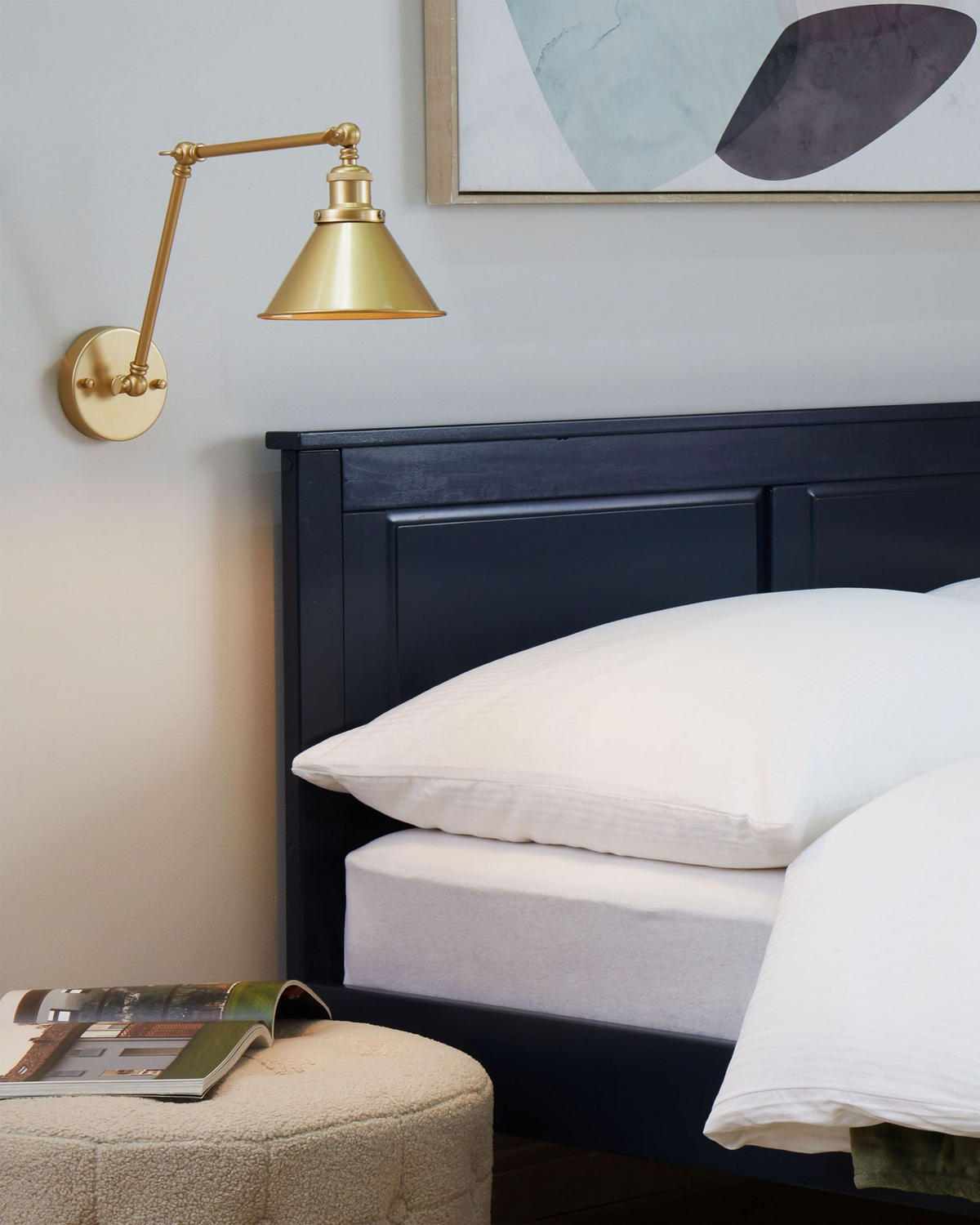 WANDLAMPE 2er-Set Gold Narva - Goldfarben, Metall (19/20/73cm) - Beliani