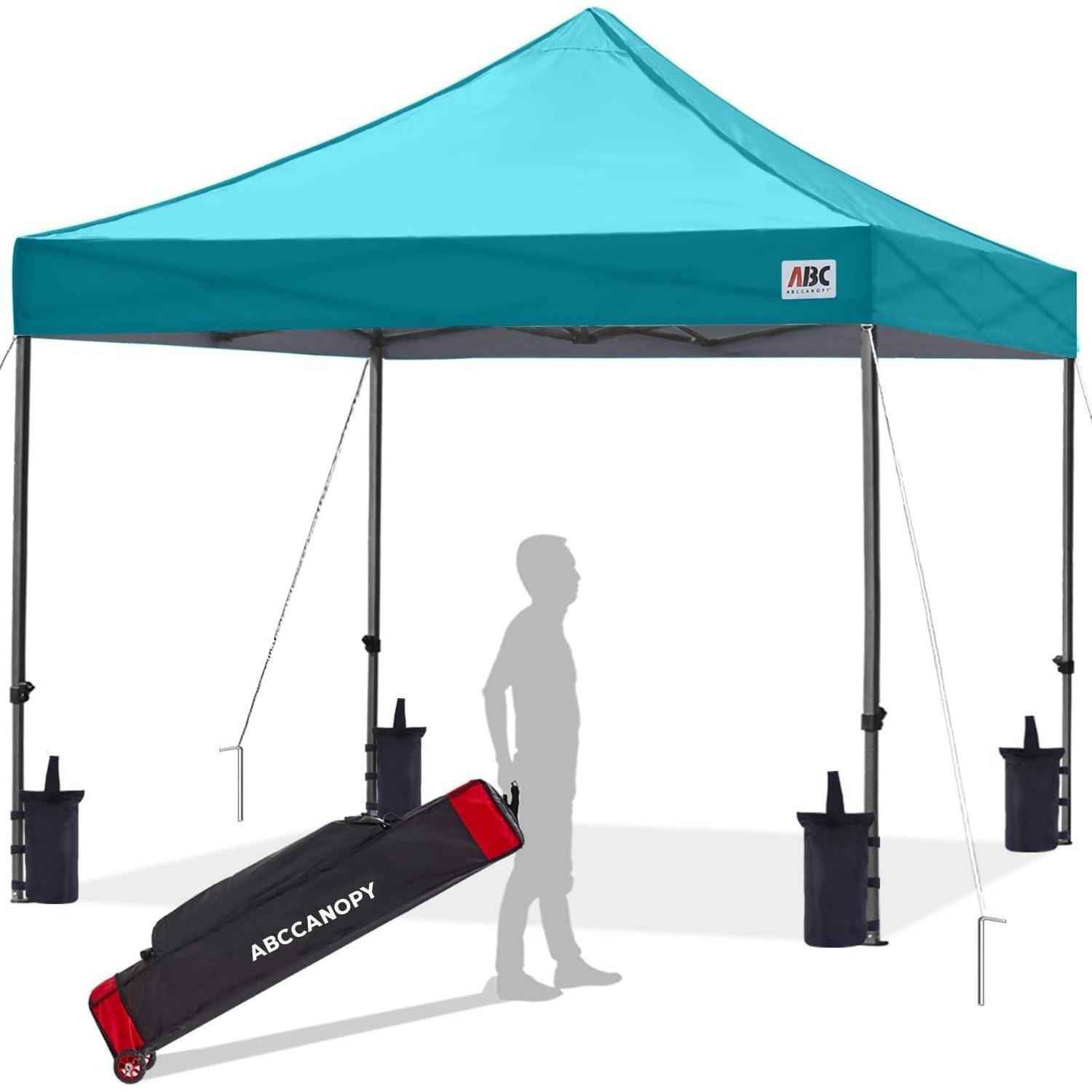 PAVILLON Pop-Up 2,5 x 2,5 m Türkis Wasserdicht - Türkis, Textil (243.8/322.6/243.8cm)