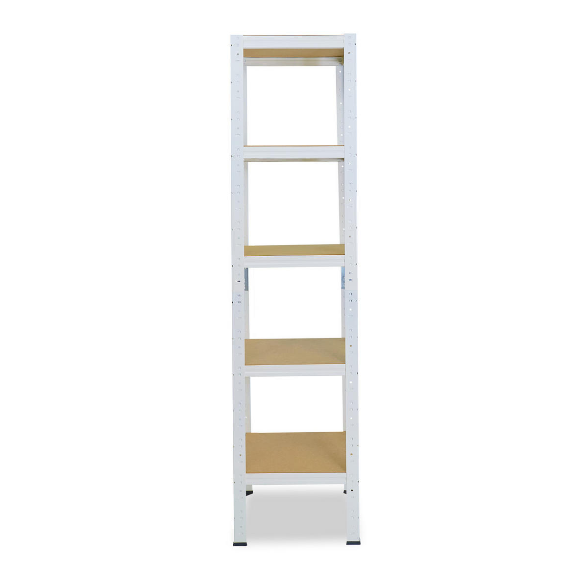 SCHWERLASTREGAL HOME 180x40x40 cm in weiß mit 5 Böden und 175 kg Traglast pro Boden - Creme, Metall (40/180/40cm) - shelfplaza