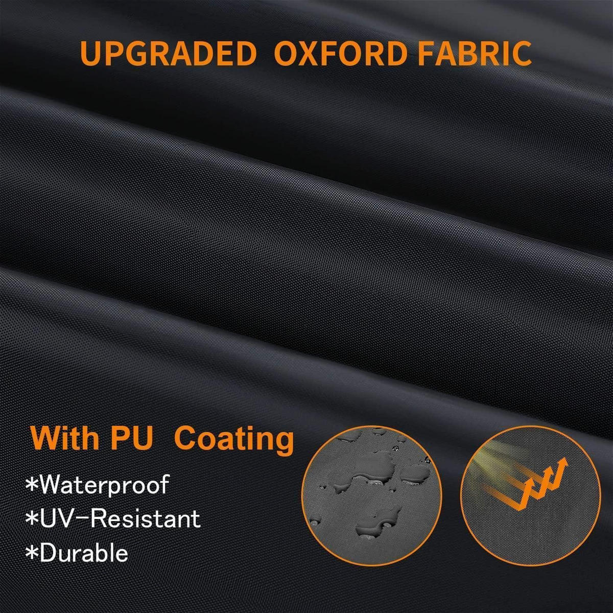 FAHRRADABDECKUNG Wasserdicht 200 x 110 x 70 cm Schwarz - Schwarz, Textil (110/70.1/199.9cm)