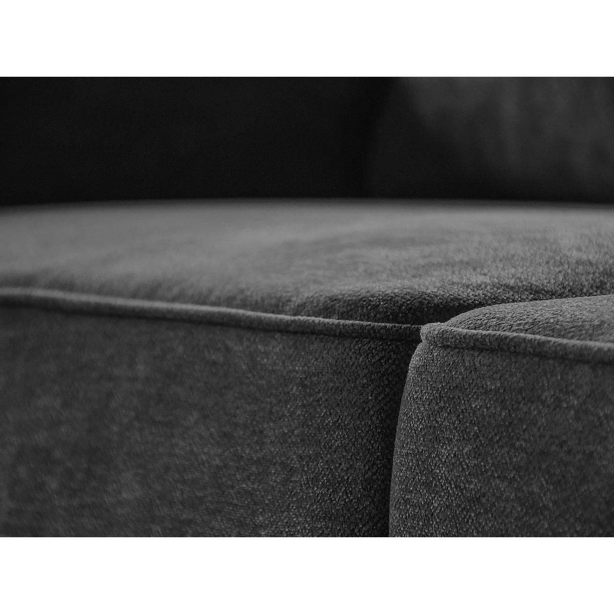 ECKSOFA Parma ohne Schlaffunktion dunkelgrau links - Dunkelgrau/Schwarz, Textil (314/224cm) - Beautysofa