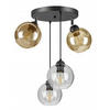 PENDELLEUCHTE HAGEN - Transparent/Honig, Glas/Metall (40/40/70cm) - kiki design