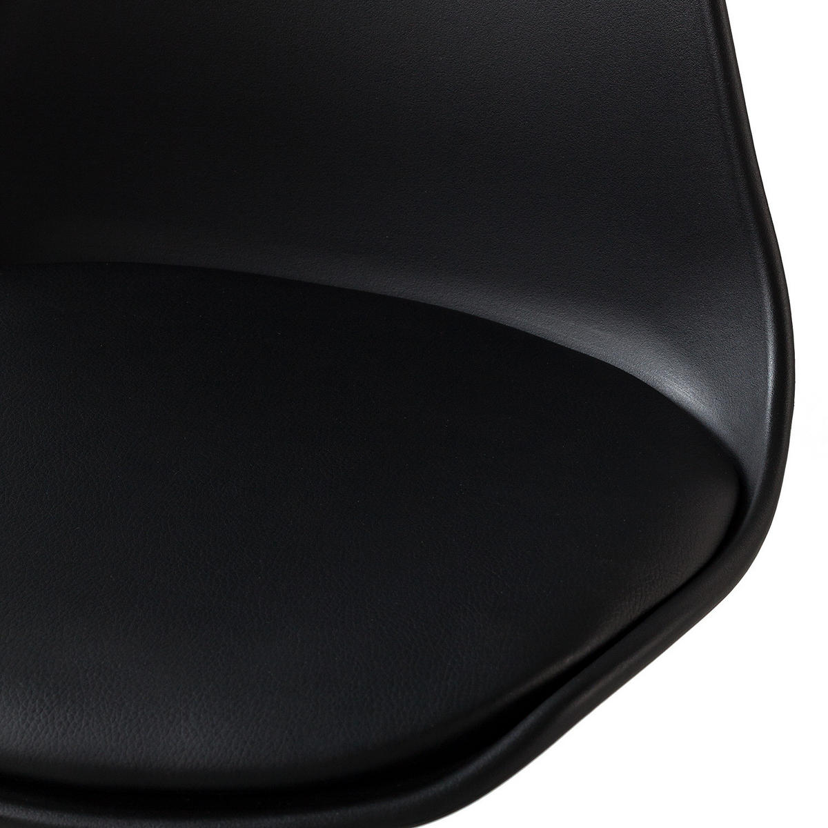 BARSTUHL - 2er-Set - Kunststoff - Schwarz, Kunststoff/Metall (39/83/40cm) - home24