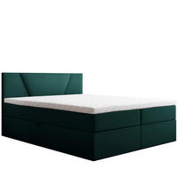 BOXBETT Jubilee Bonellfederkern inkl. Topper - Dunkelgrün, Holz/Holzwerkstoff (140/200cm) - Best For Home