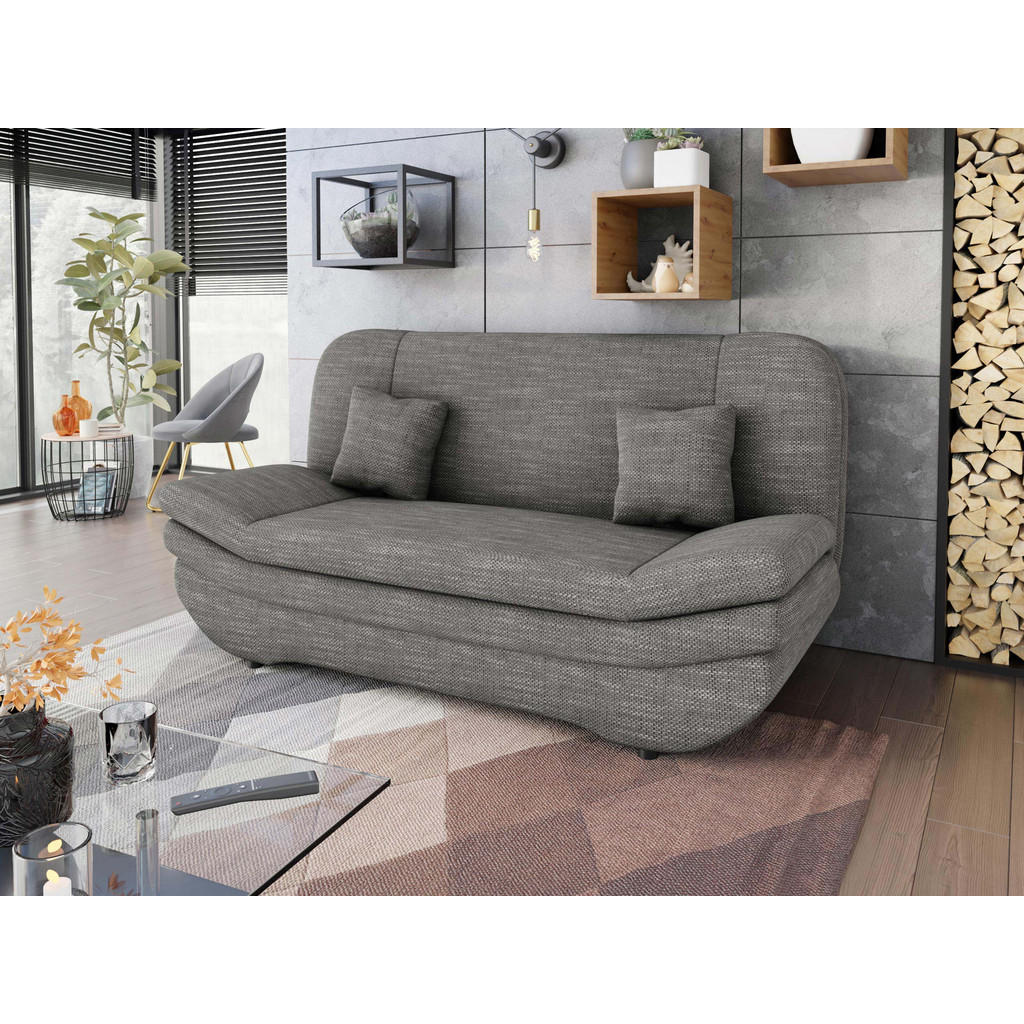 Thumbnail - Mirjan24 Schlafsofa, Grau, Textil, 3-Sitzer, Rechteckig, 200x95x90 cm, Wohnzimmer, Sofas & Couches, Schlafsofas
