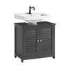 WASCHBECKENUNTERSCHRANK Grau - Grau, Holzwerkstoff (60/58/35cm) - SoBuy