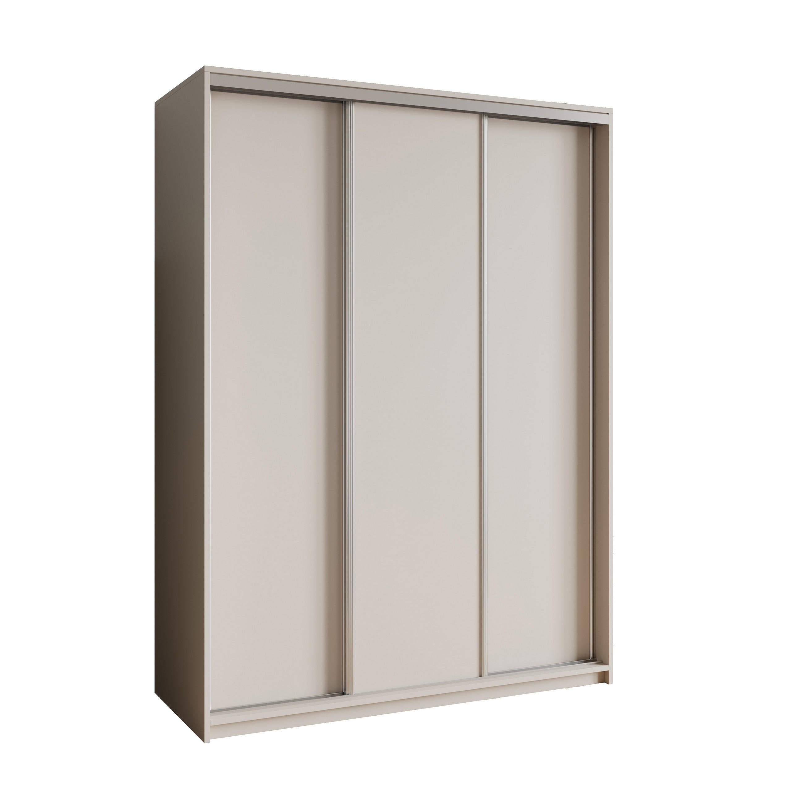 SCHWEBETÜRENSCHRANK NISSE 150/205/60 cm 3-türig Kaschmir - Kaschmir, Holzwerkstoff (150/205/60cm) - MASSENO