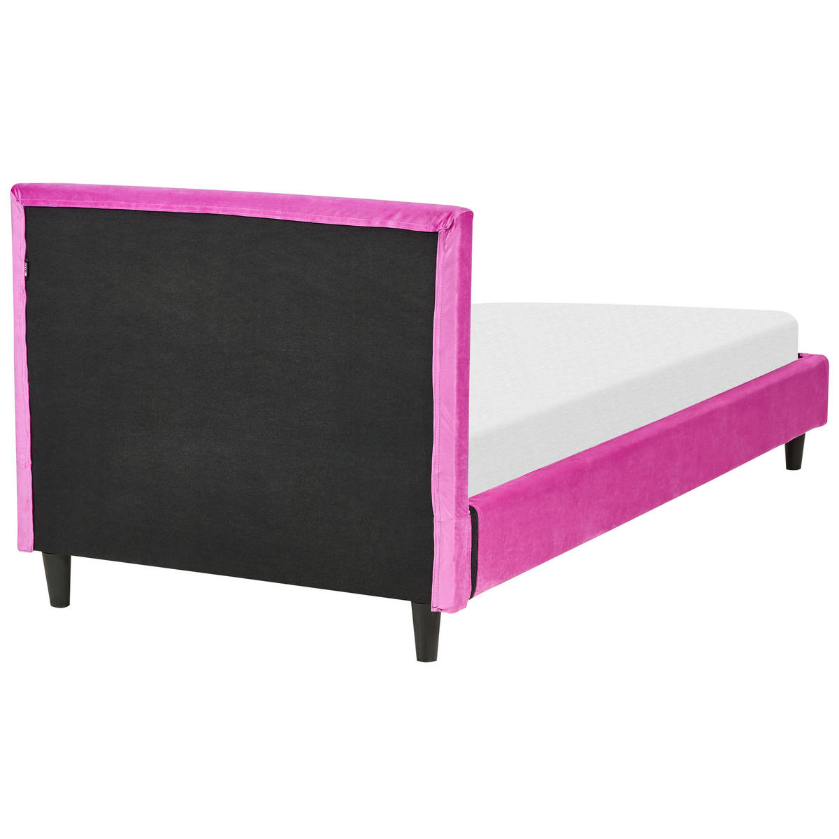 POLSTERBETT 90/200 cm Fuchsia Fitou - Lila/Magenta, Textil (90/200cm) - Beliani