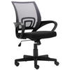 DREHSTUHL Lederlook Grau - Schwarz/Grau, Kunststoff/Textil (59/88/52cm) - CLP