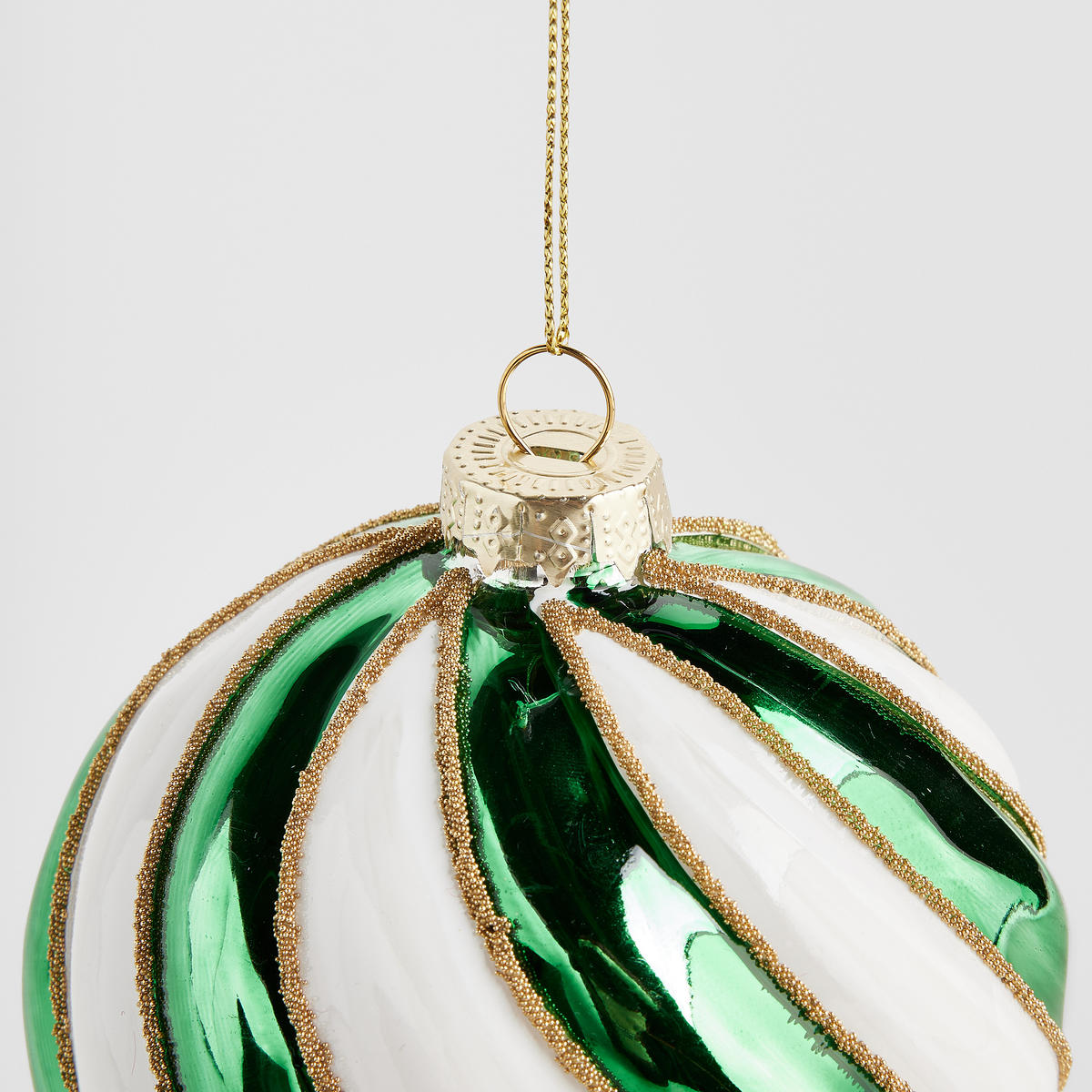 WEIHNACHTSKUGEL Glas CANDYBALL, Ø100 mm, Grün, Christbaumkugeln, Weihnachtsdeko Xmas, Christmas Deko - Grün, Glas (10/10/10cm) - home&you