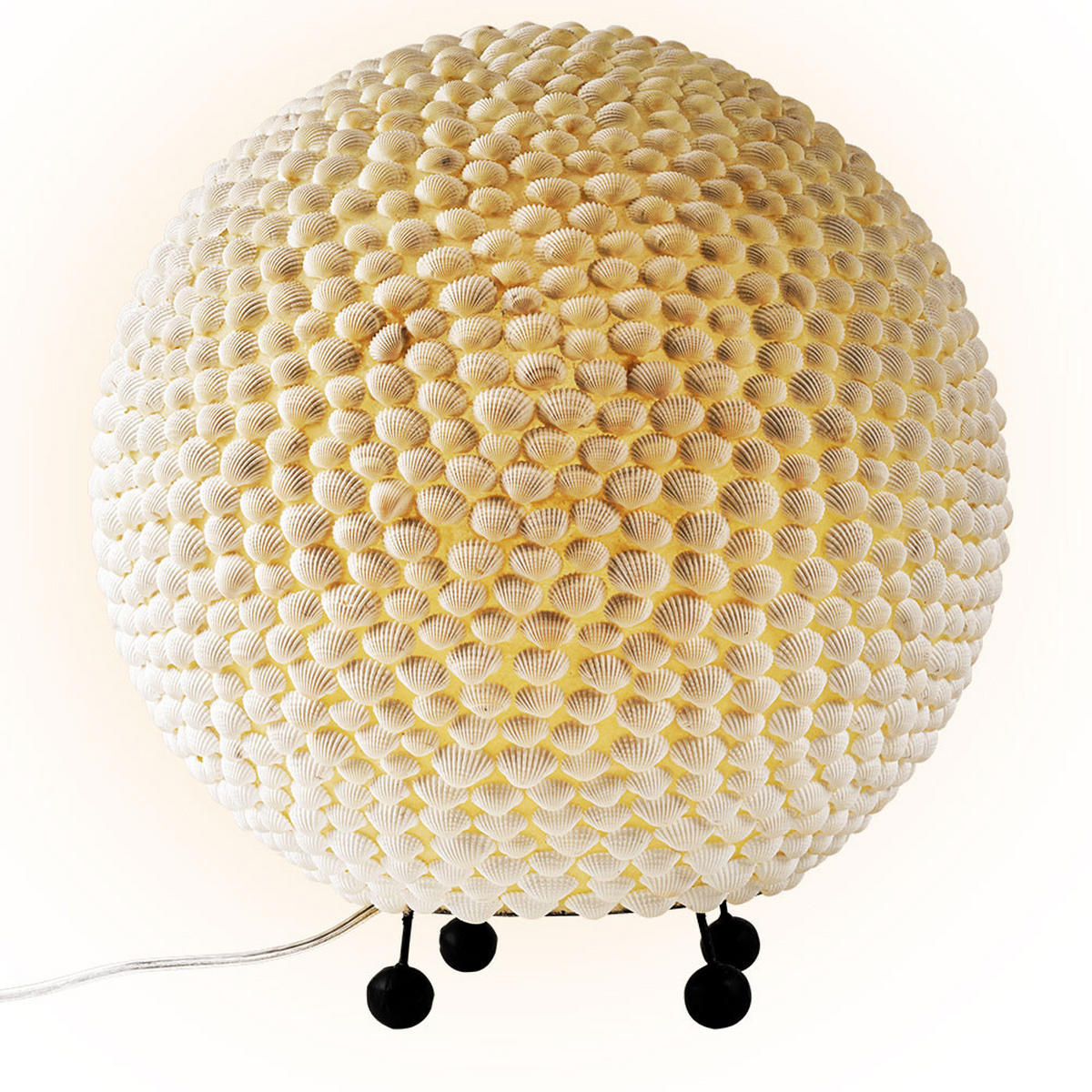 TISCHLEUCHTE BALI Metall Weiß - Weiß, Metall (25/25/27cm) - Globo Lighting