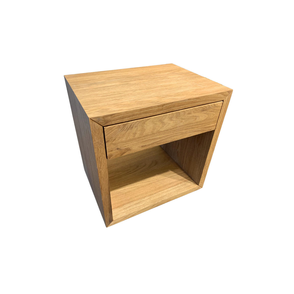 NACHTTISCH Hugo 2er Set, Eiche, 30/39/39 cm - Beige, Holz (39/39/30cm) - WOODEK