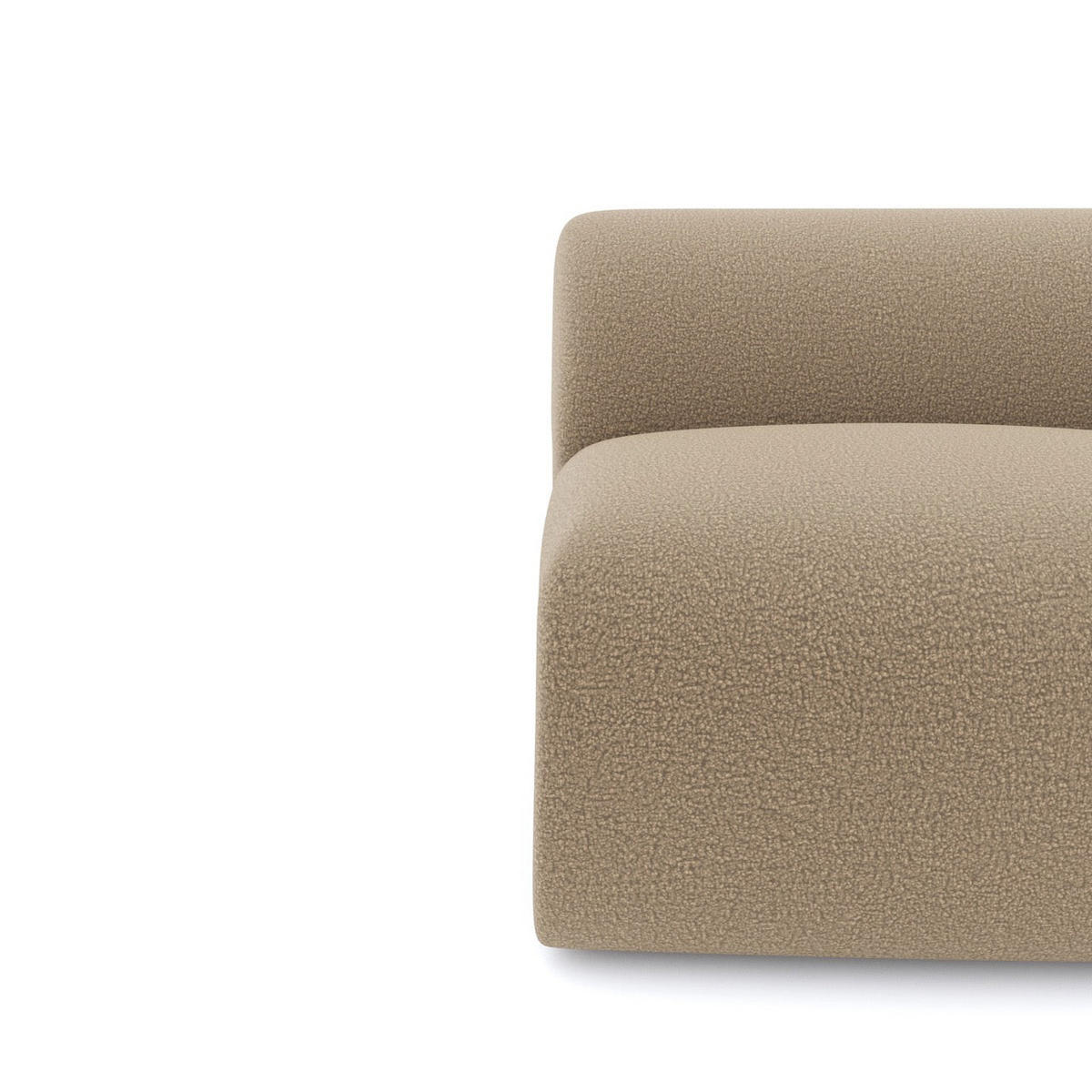 SESSEL Bouclé-Stoff Taupe 75cm - Taupe, Textil (75/67/97cm) - Sia Home
