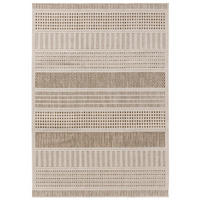 VNITŘNÍ a venkovní koberec Kaleo Krémová/Béžová 140x200 cm - krémová, plast/umělá hmota (140/200cm) - benuta