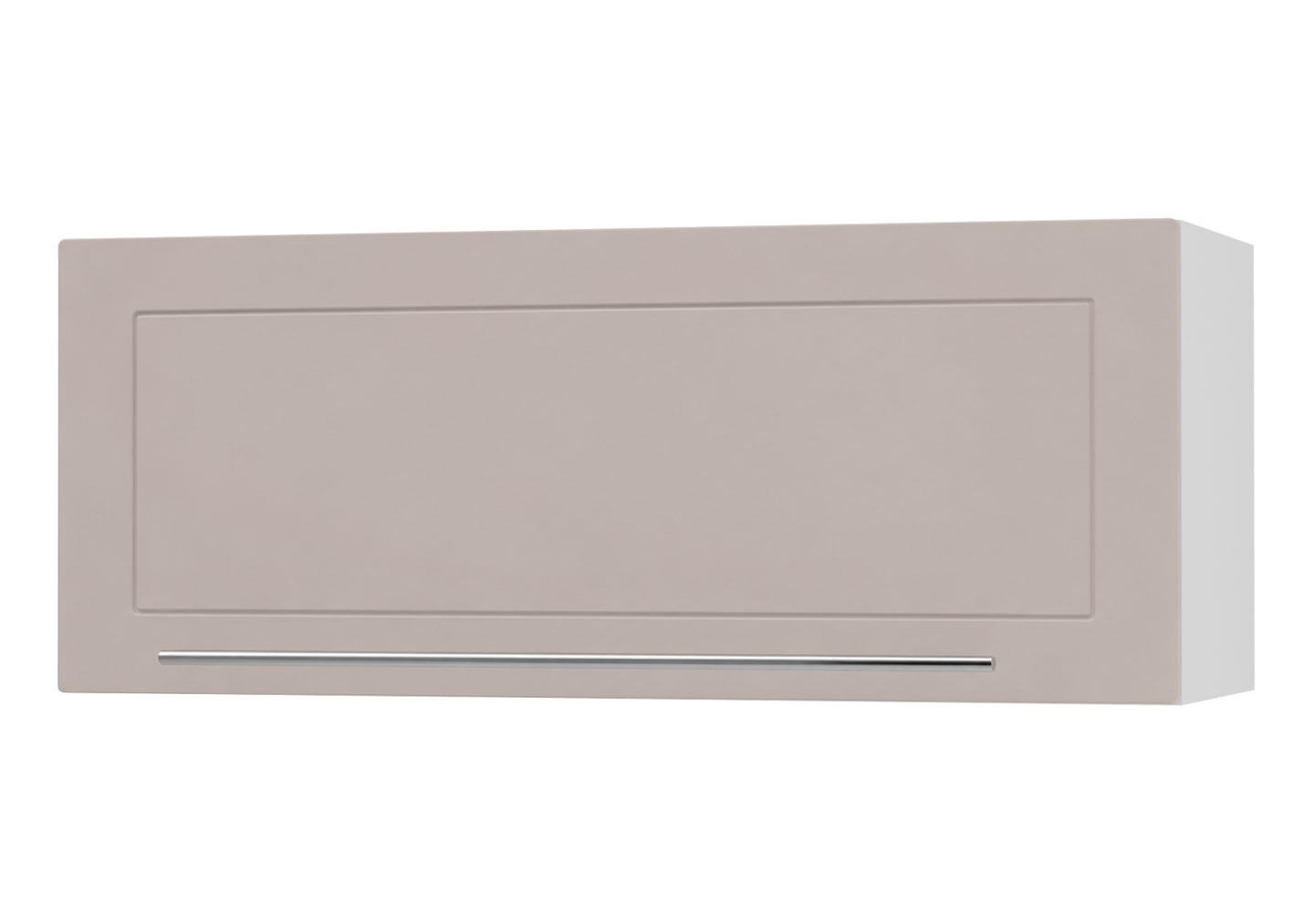 KLAPPHÄNGESCHRANK Kvantum W4B/90 Weiß / Kaschmir Matt 90 / 32,5 / 36cm - Kaschmir/Weiß, Holz/Holzwerkstoff (90/36/32.5cm) - Feldmann-Wohnen