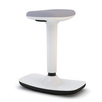 SITZ- / Stehhocker Steh-Sitzhocker Bari Weiß - Weiß, Kunststoff (43.5/53/24cm) - ASSMANN