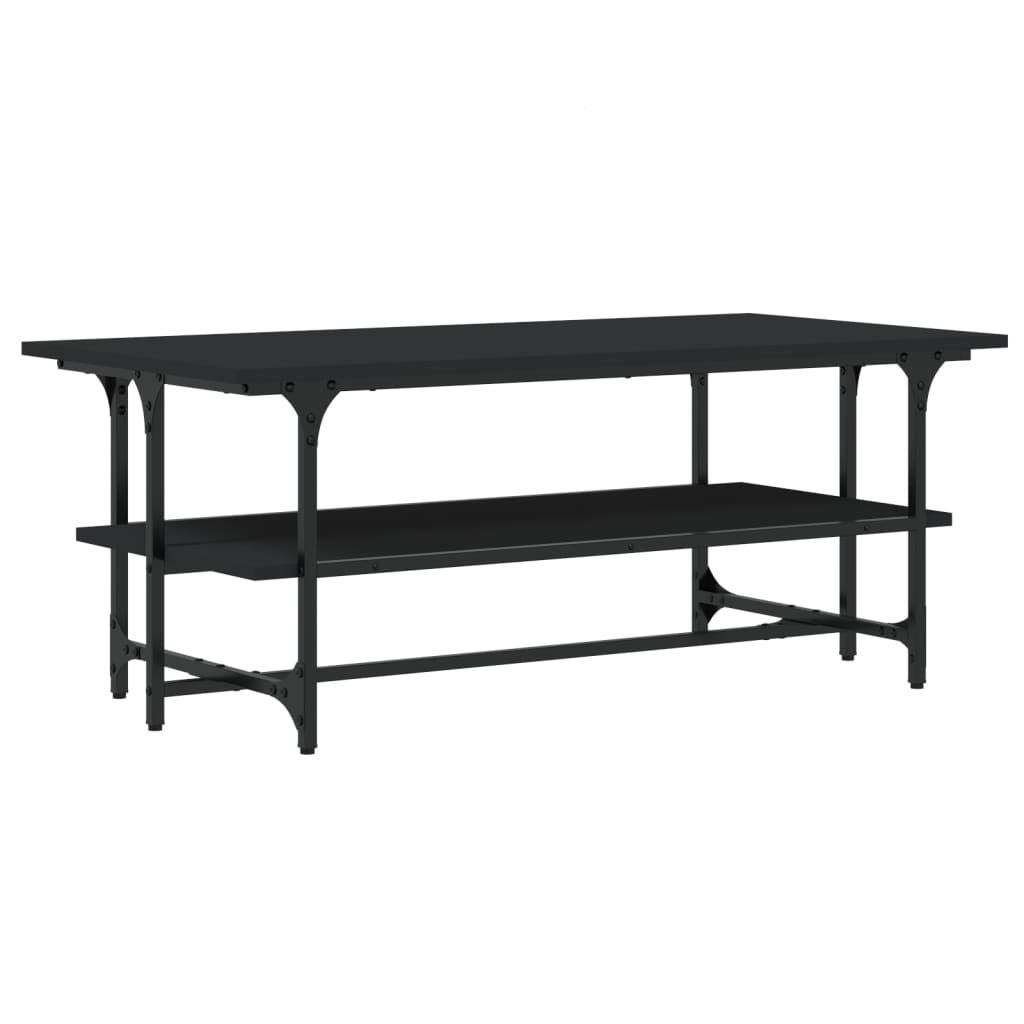 COUCHTISCH Schwarz 100x50x40 cm Holzwerkstoff - Schwarz, Holzwerkstoff (100/50/40cm) - furnicato