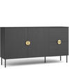 KOMMODE VIDIS Kombikommode - Schwarz, Holzwerkstoff (160/88/40cm) - KONSIMO®