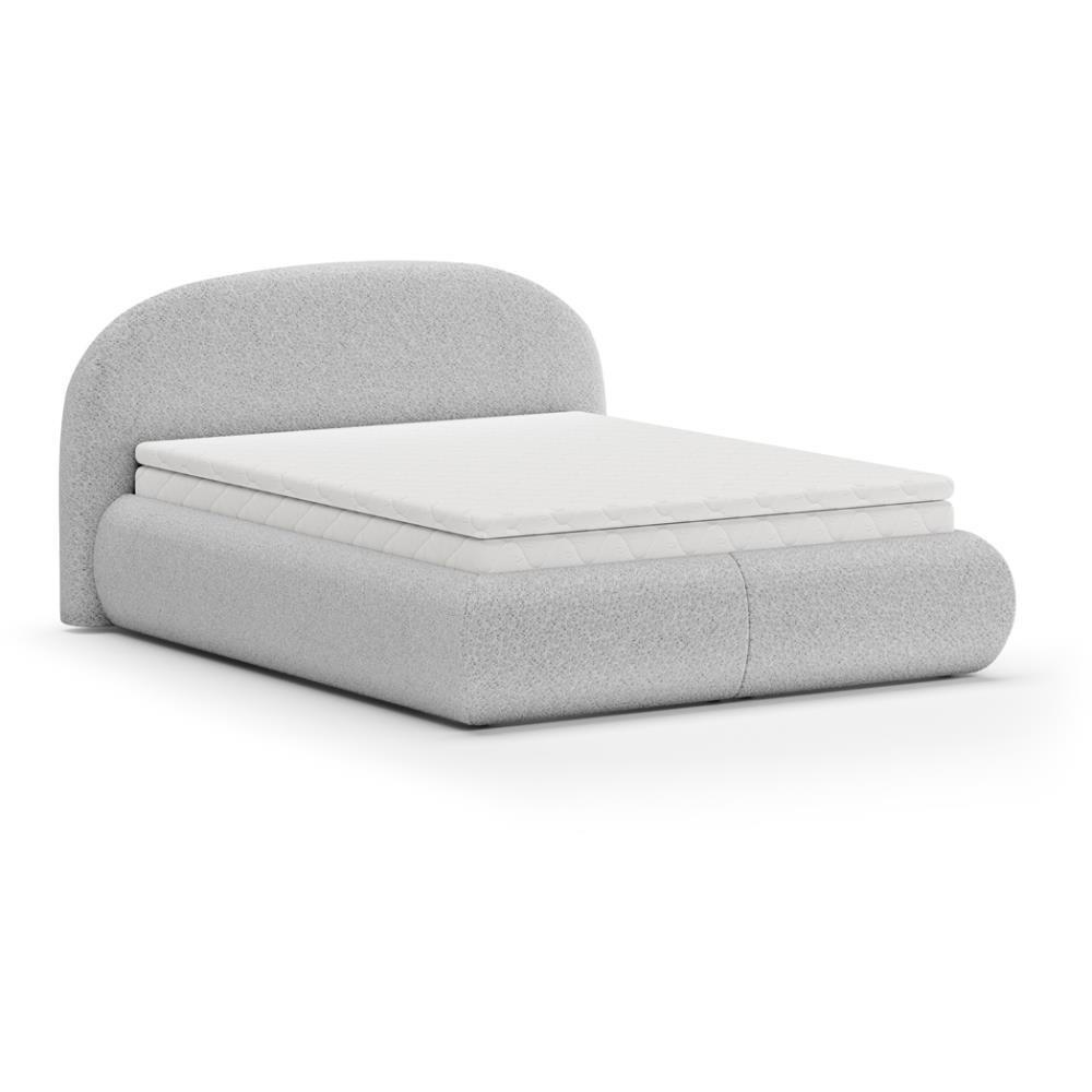 Beautysofa Polsterbett Hellgrau 160x200 cm