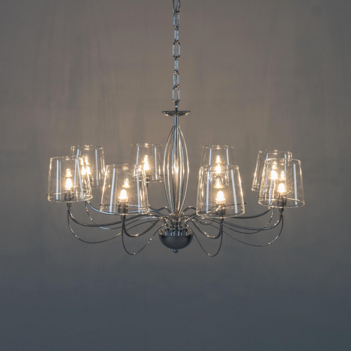 KRONLEUCHTER Matane, Transparant, 42cm - Transparent, Glas (42/62/42cm) - KOSILUM