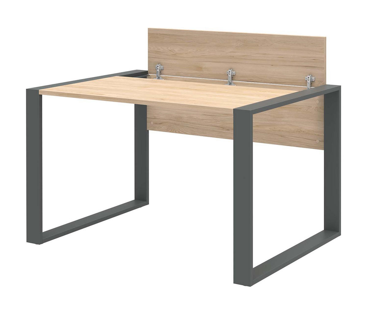 SCHREIBTISCH - 120x80cm - Hickory - Eichefarben, Holzwerkstoff (80/120/74cm)
